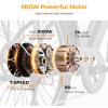 image:imageHeybike Cityscape 20 Electric Bike for Adults 1000W Peak Motor 24MPH Top Speed 50 Miles Range 468Wh Removable Battery UL Certified 26 EBike with 7Speed amp Front Suspension