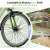 image:imageHeybike Cityscape 20 Electric Bike for Adults with 1200W Motor 468Wh Removable Battery 50Mile 24MPH 26 Electric Commuter Bike7SpeedUL CertifiedLight Green