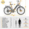 image:imageHeybike Cityscape 20 Electric Bike for Adults with 1200W Motor 468Wh Removable Battery 50Mile 24MPH 26 Electric Commuter Bike7SpeedUL CertifiedSky Blue