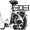 image:imageHeybike Electric Bike Front Basket amp Rear Basket LargeCapacity Removable Cargo Rack HeavyDuty Metal EBike Basket for Adult Ebikes Groceries Pets Shopping Camping amp CommutingRear Basket