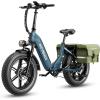 image:imageHeybike Electric Bike Rack Pannier Bag Saddle Bag for Electric Bike Rear Rack Storage Luggage EBike Accessories for Commuter Travel Shopping Adventure Green