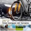 image:imageHeybike Electric Bikes for Adults 26 Ebikes for Men Peak 1200W Adults Electric Bicycle with Removable Battery Front SuspensionDark Gray