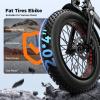 image:imageHeybike Mars 2030 Foldable Electric Bike UL2849 Certified 70Miles Long Range 1400W1800W Peak Motor 32MPH 624WH Removable Battery 204 Fat Tire Ebike for Snow Commute Full SuspensionSteel GrayFront Basket