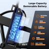 image:imageHeybike Mars 2030 Foldable Electric Bike UL2849 Certified 70Miles Long Range 1400W1800W Peak Motor 32MPH 624WH Removable Battery 204 Fat Tire Ebike for Snow Commute Full SuspensionJet Black