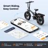 image:imageHeybike Mars 2030 Foldable Electric Bike UL2849 Certified 70Miles Long Range 1400W1800W Peak Motor 32MPH 624WH Removable Battery 204 Fat Tire Ebike for Snow Commute Full SuspensionSteel GrayFront Basket
