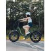 image:imageHeybike Ranger 20 Foldable Electric Bike for Adults 204 Fat Tire Ebike with 1400W Peak Motor 28 MPH Max Speed 600Wh Removable Battery Up to 65 Miles Range Front Suspension StepThru E BikeGreenRear Basket