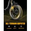 image:imageHeybike Ranger 20 Foldable Electric Bike for Adults 204 Fat Tire Ebike with 1400W Peak Motor 28 MPH Max Speed 600Wh Removable Battery Up to 65 Miles Range Front Suspension StepThru E BikeBlackFront Basket
