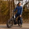 image:imageHeybike Ranger 20 Foldable Electric Bike for Adults 204 Fat Tire Ebike with 1400W Peak Motor 28 MPH Max Speed 600Wh Removable Battery Up to 65 Miles Range Front Suspension StepThru E Bike2 Black Combo