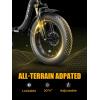 image:imageHeybike Ranger 20 Foldable Electric Bike for Adults 204 Fat Tire Ebike with 1400W Peak Motor 28 MPH Max Speed 600Wh Removable Battery Up to 65 Miles Range Front Suspension StepThru E BikeMidnight Black