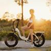 image:imageHeybike Ranger 20 Foldable Electric Bike for Adults 204 Fat Tire Ebike with 1400W Peak Motor 28 MPH Max Speed 600Wh Removable Battery Up to 65 Miles Range Front Suspension StepThru E BikeWhiteBlack Combo