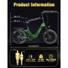image:imageHeybike Ranger 20x40 Fat Tire Folding Electric Bike for Adults 1200W1800W Peak Motor 2832MPH up to 5590 Miles Range UL2849 Certified Removable Battery for Commute Beach Mountain Snow E BikeOlive Green