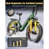 image:imageHeybike Ranger 20x40 Fat Tire Folding Electric Bike for Adults 1200W1800W Peak Motor 2832MPH up to 5590 Miles Range UL2849 Certified Removable Battery for Commute Beach Mountain Snow E BikeOlive Green