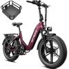 image:imageHeybike Ranger 20x40 Fat Tire Folding Electric Bike for Adults 1200W1800W Peak Motor 2832MPH up to 5590 Miles Range UL2849 Certified Removable Battery for Commute Beach Mountain Snow E BikeRed