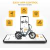 image:imageHeybike Ranger Electric Bike for Adults Peak 1400W Upgraded Motor Ebike 28MPH 20 Fat Tire AllTerrain 600Wh Removable Battery Folding StepThru E Bike with Front Suspension