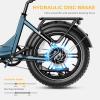 image:imageHeybike Ranger Electric Bike for Adults Peak 1400W Upgraded Motor Ebike 28MPH 20 Fat Tire AllTerrain 600Wh Removable Battery Folding StepThru E Bike with Front Suspension