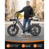 image:imageHeybike Ranger Foldable Electric Bike for Adults 1200W1800W Peak Motor 2832MPH E Bike 5590 Miles Range 20x40 Fat Tire Ebike with Removable Battery Hydraulic Brakes for Snow BeachCommutingLight Gray