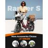 image:imageHeybike Ranger Foldable Electric Bike for Adults 1200W1800W Peak Motor 2832MPH E Bike 5590 Miles Range 20x40 Fat Tire Ebike with Removable Battery Hydraulic Brakes for Snow BeachCommutingCherry Red
