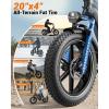 image:imageHeybike Ranger Foldable Electric Bike for Adults 1200W1800W Peak Motor 2832MPH E Bike 5590 Miles Range 20x40 Fat Tire Ebike with Removable Battery Hydraulic Brakes for Snow BeachCommutingMist Gray