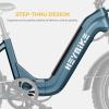 image:imageHeybike Ranger S Electric Bike for Adults Foldable 1500W Peak Motor Ebike 20 Fat Tire StepThru Electric Bicycle 48V 144AH Removable Battery Commuter E Bike 7Speed Hydraulic Fork
