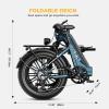 image:imageHeybike Ranger S Electric Bike for Adults Foldable 1500W Peak Motor Ebike 20 Fat Tire StepThru Electric Bicycle 48V 144AH Removable Battery Commuter E Bike 7Speed Hydraulic Fork