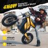 image:imageHeybike Villain Electric Dirt Bike 4160W E Dirt Bike with 52V 26AH Battery 1412 Fat Tire Electric Motorcycle for Teens Max 45MPH Ebike with Reversing FunctionDirtbikeScooter Lemon YellowButter Yellow