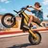 image:imageHeybike Villain Electric Dirt Bike 4160W E Dirt Bike with 52V 26AH Battery 1412 Fat Tire Electric Motorcycle for Teens Max 45MPH Ebike with Reversing FunctionDirtbikeScooter Lemon YellowYellow
