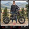image:imageHeybike Villain Electric Dirt Bike with 4160W Motor 1352WH Battery Up to 45 MPH 50 Miles Range 1412 Fat Tire Electric Bike with Hydraulic BrakesampDual Suspension OffRoad EBikeJet Black