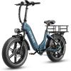 image:imageHeybike Ranger Electric Bike for Adults Peak 1400W Upgraded Motor Ebike 28MPH 20 Fat Tire AllTerrain 600Wh Removable Battery Folding StepThru E Bike with Front Suspension
