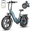 image:imageHeybike Ranger S Electric Bike for Adults Foldable 1500W Peak Motor Ebike 20 Fat Tire StepThru Electric Bicycle 48V 144AH Removable Battery Commuter E Bike 7Speed Hydraulic Fork