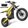image:imageHeybike Villain Electric Dirt Bike with 4160W Motor 1352WH Battery Up to 45 MPH 50 Miles Range 1412 Fat Tire Electric Bike with Hydraulic BrakesampDual Suspension OffRoad EBikeCorn Yellow