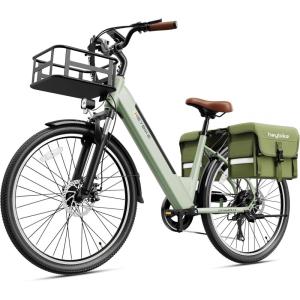 image:imageHeybike Cityscape 20 Electric Bike for Adults with 1200W Motor 468Wh Removable Battery 50Mile 24MPH 26 Electric Commuter Bike7SpeedUL CertifiedBright Green