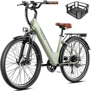 image:imageHeybike Cityscape 20 Electric Bike for Adults with 1200W Motor 468Wh Removable Battery 50Mile 24MPH 26 Electric Commuter Bike7SpeedUL CertifiedGrass Green