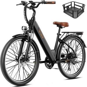 image:imageHeybike Cityscape 20 Electric Bike for Adults with 1200W Motor 468Wh Removable Battery 50Mile 24MPH 26 Electric Commuter Bike7SpeedUL CertifiedInky black