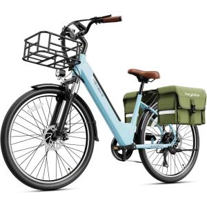image:imageHeybike Cityscape 20 Electric Bike for Adults with 1200W Motor 468Wh Removable Battery 50Mile 24MPH 26 Electric Commuter Bike7SpeedUL CertifiedPowder Blue
