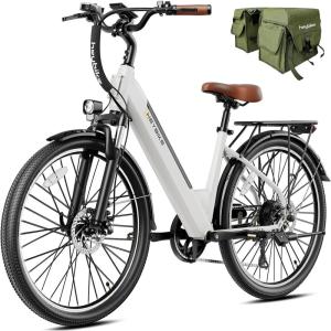 image:imageHeybike Cityscape 20 Electric Bike for Adults with 1200W Motor 468Wh Removable Battery 50Mile 24MPH 26 Electric Commuter Bike7SpeedUL CertifiedPure White