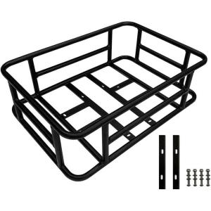 image:imageHeybike Electric Bike Front Basket amp Rear Basket LargeCapacity Removable Cargo Rack HeavyDuty Metal EBike Basket for Adult Ebikes Groceries Pets Shopping Camping amp CommutingRear Basket