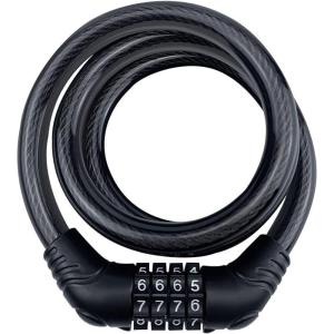 image:imageHeybike Lock Cable4 Digit Resettable Combination Bicycle Cable Lock Coiling Bike Cable Lock for Bicycle Outdoors