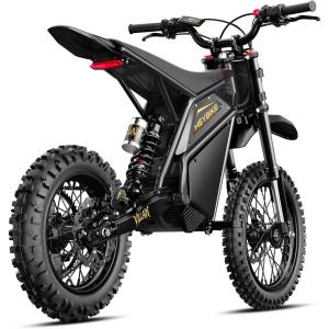 image:imageHeybike Villain Electric Dirt Bike with 4160W Motor 1352WH Battery Up to 45 MPH 50 Miles Range 1412 Fat Tire Electric Bike with Hydraulic BrakesampDual Suspension OffRoad EBikeJet Black