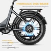 image:imageHeybike Ranger S Electric Bike for Adults Foldable 1500W Peak Motor Ebike 20 Fat Tire StepThru Electric Bicycle 48V 144AH Removable Battery Commuter E Bike 7Speed Hydraulic ForkG