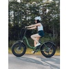 image:imageHeybike Ranger 20 Foldable Electric Bike for Adults 204 Fat Tire Ebike with 1400W Peak Motor 28 MPH Max Speed 600Wh Removable Battery Up to 65 Miles Range Front Suspension StepThru E BikeGreenRear Basket