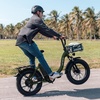 image:imageHeybike Ranger 20 Foldable Electric Bike for Adults 204 Fat Tire Ebike with 1400W Peak Motor 28 MPH Max Speed 600Wh Removable Battery Up to 65 Miles Range Front Suspension StepThru E BikeGreenWhite Combo