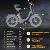 image:imageHeybike Ranger 20 Foldable Electric Bike for Adults 204 Fat Tire Ebike with 1400W Peak Motor 28 MPH Max Speed 600Wh Removable Battery Up to 65 Miles Range Front Suspension StepThru E BikeBlackGreen Combo