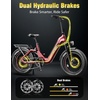 image:imageHeybike Ranger 30 Pro Foldable Electric Bike 90Miles Long Range 1200W Peak Motor 28MPH 720WH Removable Battery NFC Unlock 204 Fat Tire StepThru Ebike Urban Ruby Red