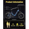 image:imageHeybike Ranger 30 Pro Foldable Electric Bike 90Miles Long Range 1200W Peak Motor 28MPH 720WH Removable Battery NFC Unlock 204 Fat Tire StepThru Ebike Urban Navy Blue