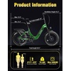image:imageHeybike Ranger 30 Pro Foldable Electric Bike 90Miles Long Range 1200W Peak Motor 28MPH 720WH Removable Battery NFC Unlock 204 Fat Tire StepThru Ebike Urban Forest Green