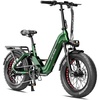 image:imageHeybike Ranger 30 Pro Foldable Electric Bike 90Miles Long Range 1200W Peak Motor 28MPH 720WH Removable Battery NFC Unlock 204 Fat Tire StepThru Ebike Urban Forest Green
