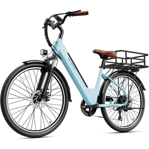 image:imageHeybike Cityscape 20 Electric Bike for Adults with Peak 1200W Motor 468Wh Removable Battery 50Miles 26 Electric Commuter Bike 7SpeedUL CertifiedAqua Blue