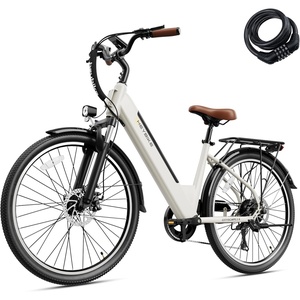 image:imageHeybike Cityscape 20 Electric Bike for Adults with Peak 1200W Motor 468Wh Removable Battery 50Miles 26 Electric Commuter Bike 7SpeedUL CertifiedBone white
