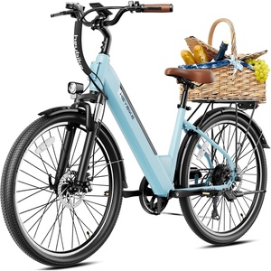 image:imageHeybike Cityscape 20 Electric Bike for Adults with Peak 1200W Motor 468Wh Removable Battery 50Miles 26 Electric Commuter Bike 7SpeedUL CertifiedCerulean Blue