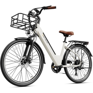 image:imageHeybike Cityscape 20 Electric Bike for Adults with Peak 1200W Motor 468Wh Removable Battery 50Miles 26 Electric Commuter Bike 7SpeedUL CertifiedEggshell White